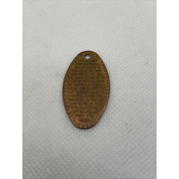 Our Father Who Art In Heaven....Elongated The Lord's Prayer Religious Token Coin - Picture 2 of 3